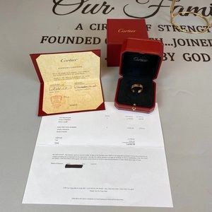 Cartier Love Ring Pink Gold